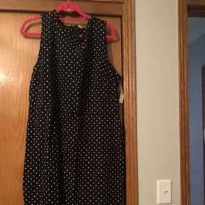 Black polka dot old navy dress, nwt